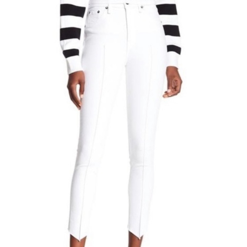 Rag & Bone White Manson High Rise Ankle Skinny Jean - Size  26” - Picture 5 of 13